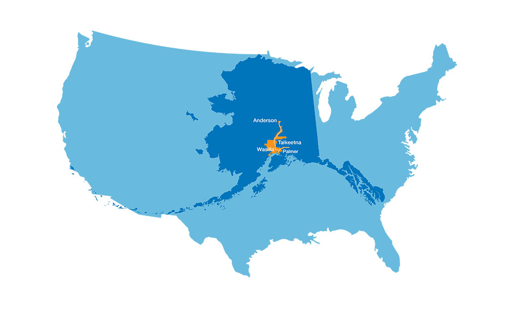 Alaska Service Map