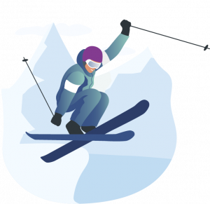 Skeetawk graphic ski